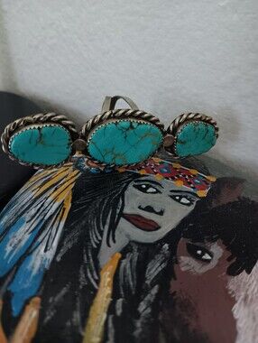 3 Stone Turquoise Ring